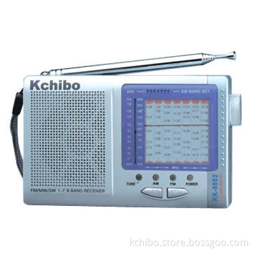 FM/MW/SW1-7 9-Band Radio Powered by 2 x AA Batteries